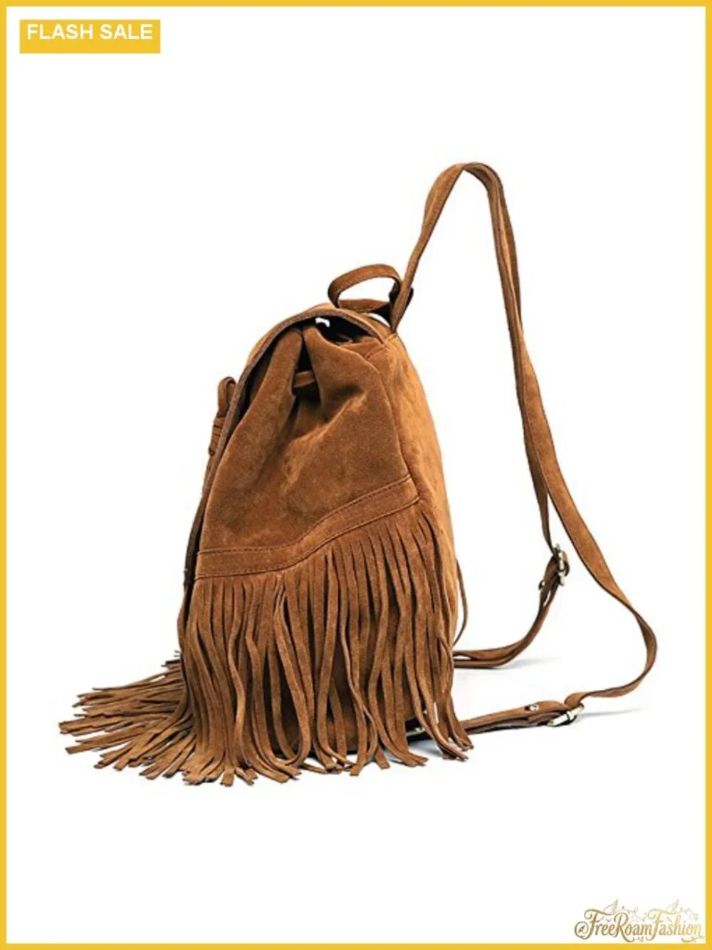 Women's Suede Fringed Tassel PU Leather Backpack Purse Travel Daypack Shoulder